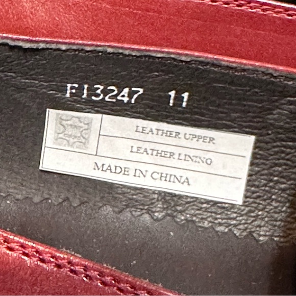 Encore Fiesso Blue / Red Genuine Leather Monk Strap Size 11 Mens Shoes Loafers - Picture 8 of 15